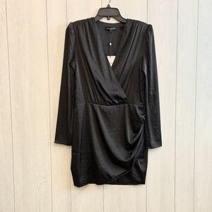 Generation Love Rafael Crystal Dress Black V-Neck Mini Medium NWT